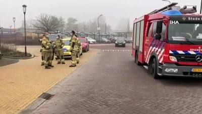 kordon -  - Hollanda'da Covid-19 test merkezi yakınlarında patlama Videosu
