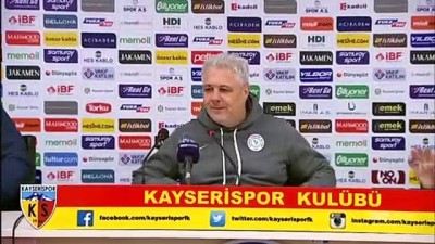 KAYSERİ - Kayserispor - Çaykur Rizespor maçının ardından