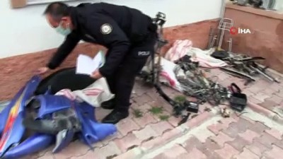 emniyet mudurlugu -  Çaldıkları motosikleti parçalayan 2 kişi suçüstü yakalandı Videosu