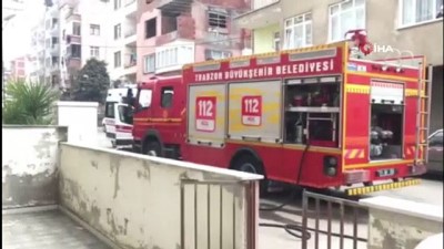  Trabzon'da çıkan yangında itfaiye ekipleri 3 çocuk ve 2 kadını son anda kurtardı