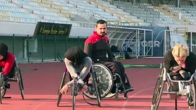 tekerlekli sandalye - ANTALYA - Tekerlekli Sandalye Kadın Atletizm Milli Takımı, olimpiyat kotasına odaklandı Videosu