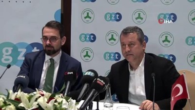 pons - Giresunspor ile Albayrak Medya kuruluşu GZT isim sponsorluğu anlaşması imzaladı Videosu