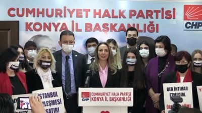 KONYA - CHP Kadın Kolları Genel Başkanı Nazlıaka, kadına şiddeti konuştu