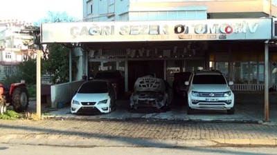 luks otomobil -  Oto galeride yangın çıktı lüks otolar alev alev yandı Videosu