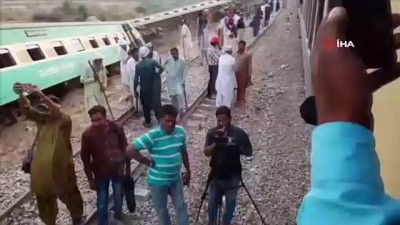 vagon -  - Pakistan'da yolcu treni raydan çıktı: 1 ölü, 40 yaralı Videosu