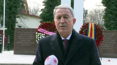 BÜKREŞ - Milli Savunma Bakanı Akar: 'Hakurk ve Kandil’e yapılan hava harekatında, 1'i sözde lider kadrosundan olmak üzere 25 terörist etkisiz hale getirildi.'