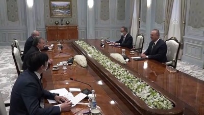 TAŞKENT - Dışişleri Bakanı Çavuşoğlu, Özbekistan Cumhurbaşkanı Mirziyoyev ile görüştü