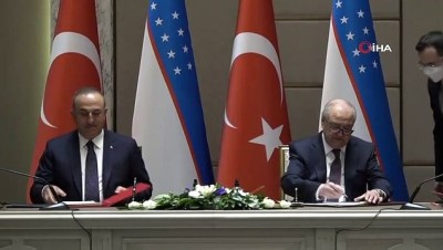 imza toreni -  - Türkiye ile Özbekistan arasında 2022-2023 İşbirliği Programı ve Tercüme Mutabakatı imzalandı Videosu