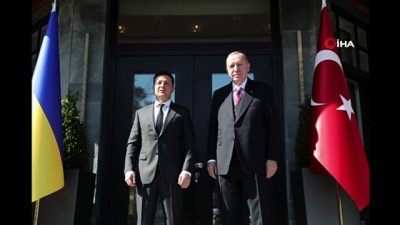  Cumhurbaşkanı Erdoğan, Ukrayna Devlet Başkanı Zelenskiy ile görüştü