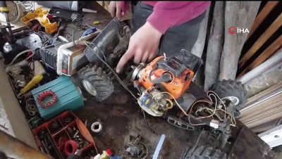 benzin -  Giresun’da 16 yaşındaki genç hurda parçalardan ve jeneratör motorundan 4 tekerlekli araç yaptı Videosu