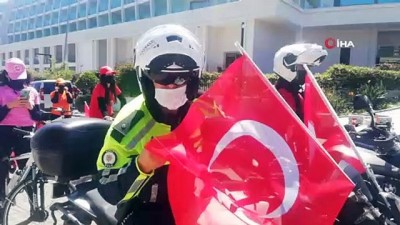 motorize ekip -  Marmaris polisinden anlamlı kortej Videosu