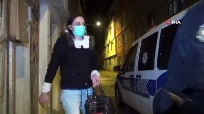 polis ekipleri -  Bursa'da eşini önce ölümle tehdit etti, sonra bıçakla saldırdı Videosu