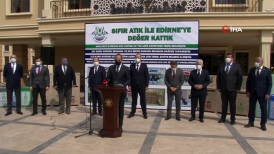  Edirne’de ‘Sıfır atık ile Edirne’ye değer kattık’ projesi hayata geçirildi