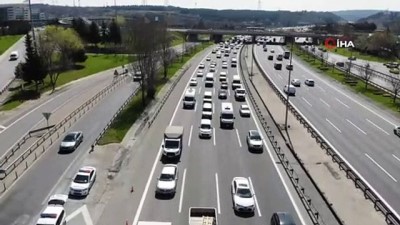 trafik denetimi -  Fatih Sultan Mehmet Köprüsü yolunda drone destekli trafik denetimi Videosu