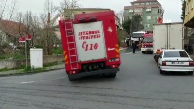  Ümraniye'de park halindeki otobüs alevlere teslim oldu
