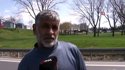  Gaz beton döküldü, yol tek şeride düştü