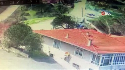 Sarıyer'de aracın 70 metreden düşme anı kamerada