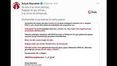 dunya basini -  Selçuk Bayraktar,  son günlerde çıkan ambargo haberleri üzene açıklama yaptı Videosu