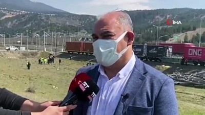 yuk treni -  Yetkililer tren kazasının yaşandığı bölgede inceleme yaptı Videosu