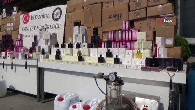 parfum esansi -  İstanbul'da sahte parfüm operasyonu: 21 bin şişe taklit ürün ele geçirildi Videosu