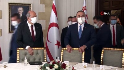 - Bakan Çavuşoğlu, KKTC’de siyasi parti liderleri ile görüştü
