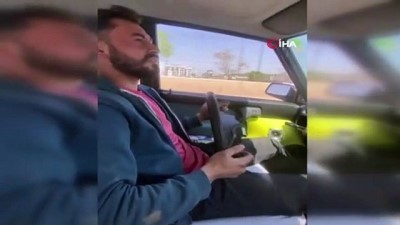 balans -  Otomobilin direksiyonunu yerinden çıkartıp hem kendi hem de diğer sürücülerin canını hiçe saydı Videosu