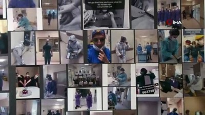 saglik calisanlari -  Yaşadıkları zorlukları unutmamak için pano hazırladılar Videosu
