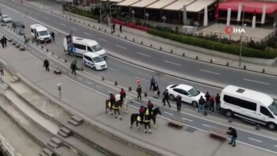 pazar gunu -  Üsküdar Sahili'ndeki Atlı birlik denetimlerine turistlerden yoğun ilgi Videosu