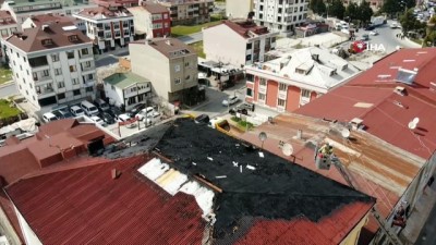  Başakşehir’de iş hanının çatı katında yangın