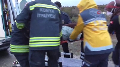 hastane -  Kontrolden çıkan minibüs devrildi: 1 yaralı Videosu