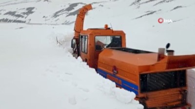kar kalinligi -  Palandöken geçidi ulaşıma açılıyor Videosu