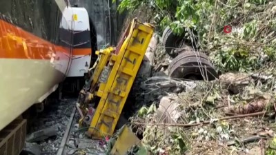 tren kazasi -  - Tayvan'da tren raydan çıktı: 36 ölü, 40'tan fazla yaralı Videosu