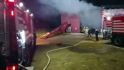  İzmir'de saman deposu yanarak küle döndü