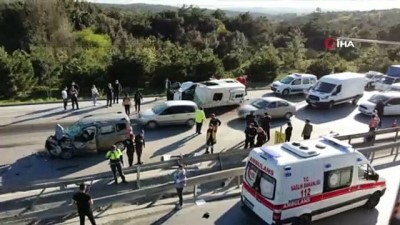  Arnavutköy-Sultangazi yolunda feci kaza: 1 ölü, 10 yaralı