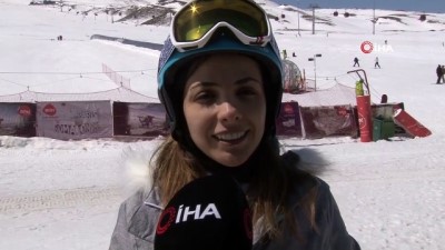 kayak merkezi -  Turistler Erciyes'te boş pistlerin keyfini çıkardı Videosu