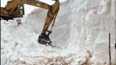 karla mucadele -  Doğa harikası Eğrigöl’ün yolu açılıyor Videosu