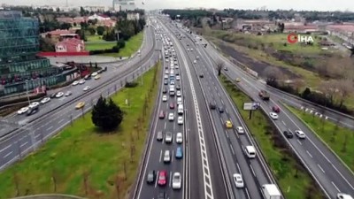  İstanbul’da trafik yoğunluğu yüzde 60’lara çıktı