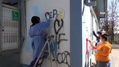 sosyal sorumluluk projesi -  Siirt'te elektrik trafoları boyanarak güzelleştirildi Videosu