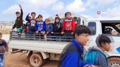  - Suriye’de çocuklar tüm zorluklara rağmen okula gitmeye devam ediyor
- Suriye'de çocukların zorlu okul yolculuğu