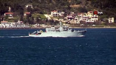  Bulgar mayın avcı gemisi Çanakkale Boğazı’ndan geçti