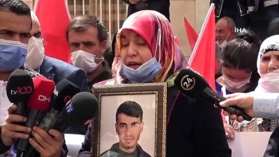  Yüreği yanık 2 aile daha HDP önündeki evlat nöbeti eylemine katıldı