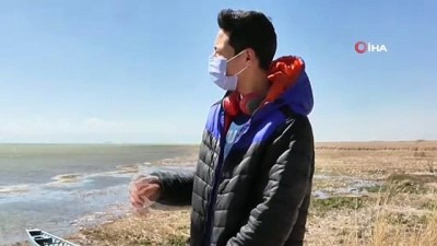 gine -  Beyşehir Gölü’nün yüzeyi çamur rengine dönüştü Videosu