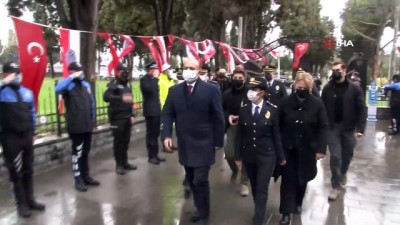 sehit yakinlari -  İstanbul İl Emniyet Müdürü Zafer Aktaş, Edirnekapı Polis Şehitliği'ni ziyaret etti Videosu