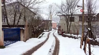 kar kalinligi -  Kar yağışı yüksek kesimlerde etkili oldu Videosu