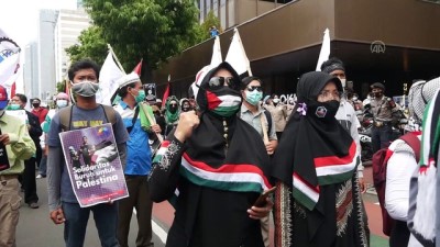 CAKARTA - Endonezya'da Filistin'e destek gösterisi