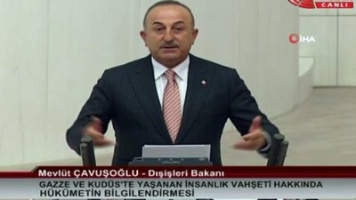  Çavuşoğlu, Filistin ile ilgili milletvekillerine bilgi verdi