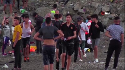 bagimsizlik -  - Ceuta’ya  en az 5 bin Faslı göçmen giriş yaptı Videosu