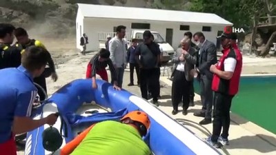 rafting heyecani - Debisi yükselen Zap Suyu’nda rafting heyecanı Videosu