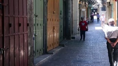 ramazan ayi - KUDÜS - Filistinliler İsrail'in saldırılarına tepki için greve gitti Videosu