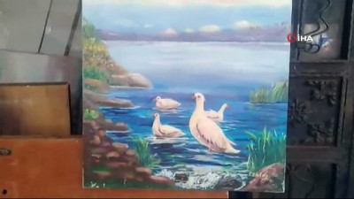  - Mudanyalı 40 yıllık balıkçının resim aşkı